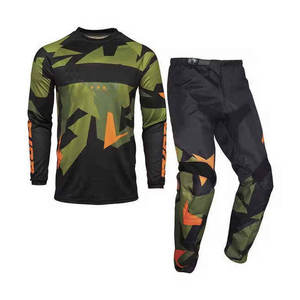 Conjunto de Chaqueta y Pantalones de Protección para Motociclismo de Carretera para Hombre Adulto, Talla Grande, Ligero, Transpirable, de Secado Rápido, para Carreras - Product Image 1