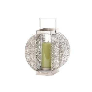 Lanterne en métal fabriquée à la main avec verre clair motif géométrique foudre extérieur pour mariages fêtes Festival Restaurants Caffey - Product Image 5