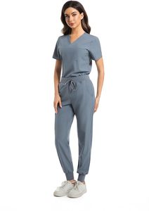 Ensembles d'uniformes de blouse classique en gros pantalons de survêtement en polyester de coton hôpitaux médicaux médecins infirmières costumes de gommage 2025 - Product Image 3