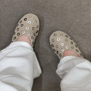 Zapatos planos de lona sin cordones para mujer, zapatillas informales para mujer, mocasines, calzado cómodo y transpirable de verano para mujer, calzado de moda - Product Image 3