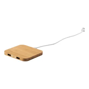 Chargeur sans fil en bambou pour maison intelligente, gadget écologique Wattix - Product Image 1