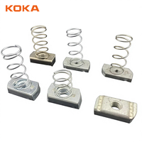 Aksesoris Pemasangan Strut, Mur Pegas Seng Listrik M6 M8 M10, Mur Pegas Saluran Strut