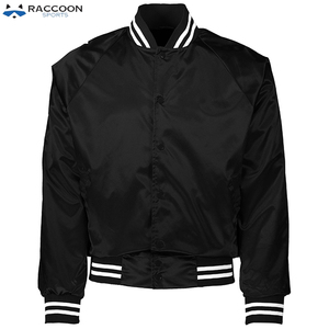 Veste de baseball en satin respirant Offre Spéciale pour adultes dernier style avec toile de meilleure qualité de sport de raton laveur pour les vêtements d'hiver - Product Image 4