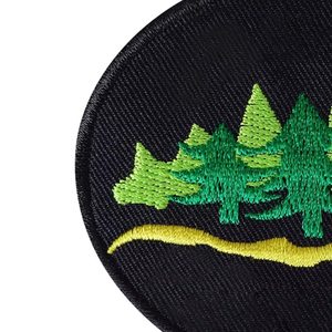 Patch brodé en tissu personnalisé en fer, badge personnalisé en tissu 3D en PU, patchs en feutre sergé brodés - Product Image 2