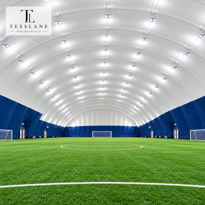 Domo Deportivo Prefabricado con Soporte <span class=keywords><strong>de</strong></span> Aire, Construcción Rápida con Membrana <span class=keywords><strong>de</strong></span> PVDF, Gran Espacio Libre, Resistente a la Intemperie, para Canchas <span class=keywords><strong>de</strong></span> <span class=keywords><strong>Tenis</strong></span> y Pickleball - Product Image 3