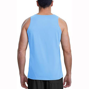 Vente en gros de débardeur en coton avec logo personnalisé débardeur athlétique sans manches vêtements de fitness débardeur d'entraînement de gymnastique pour hommes - Product Image 4