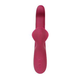 Masajeador de punto G de silicona suave recargable para mujer, vibrador de varita con Orejas de conejo para sexo grande giratorio para mujer - Product Image 1