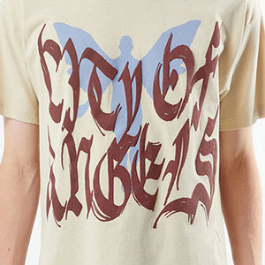 Mode t-shirts pour hommes unisexe décontracté lettre imprimé col rond t-shirts pour hommes vêtements de rue - Product Image 5