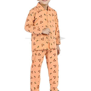 Ropa de invierno para niños Conjuntos de pijama Color sólido Venta al por mayor Conjuntos de pijama para niños Ropa de moda Conjuntos de pijama más vendidos para niños - Product Image 1