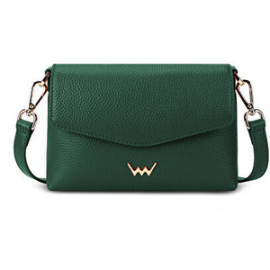 Borsa a tracolla in pelle verde Leyra da donna con Design Kabelka resistente - Product Image 1