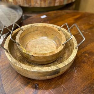 Vente chaude Plateau rond en bois décoratif Plateau utilisable rond en bois pour la maison et le mariage dans des tailles personnalisées - Product Image 6