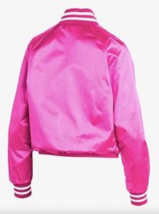 Blouson aviateur en satin personnalisé OEM Blouson streetwear au fini brillant pour équipes et événements (commandes en gros) - Product Image 3