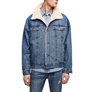 Fleece Fashion Denim Mens <b>Jacket</b> Supplier Winter Thick Sherpa Fur Denim <b>Jacket</b> - Product Image 1