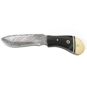 Diseño de logotipo personalizable Grado industrial Punto de caída Cuchillo de caza de acero de Damasco Mango de madera hecho a mano Hecho en fábrica diferente - Product Image 6
