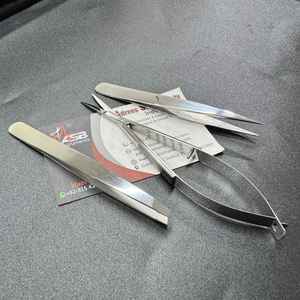 Pinzas de cejas plateadas de alta calidad, logotipo personalizado, puntas puntiagudas inclinadas de acero sostenible, pinzas para cejas con tijera de resorte para cejas - Product Image 6