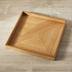 Plateau de service en bois classique fournitures de cuisine parfait pour servir des nouilles bol café serveur vaisselle plateau en bois thé plateau de service - Product Image 5