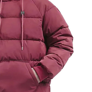 Veste en peluche à capuche bulle imperméable pour hommes avec logo et design personnalisés vente en ligne - Product Image 6