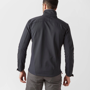 Veste d'hiver softshell en nylon 100 % toile, la plus vendue, fournie directement par l'usine, avec logo personnalisé et fermeture éclair frontale - Product Image 2