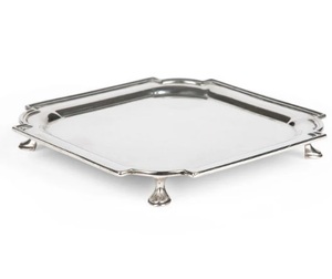 Plateau de service en acier inoxydable Offre Spéciale Vantage Premium avec fini poli brillant pour la décoration de la maison et l'utilisation du service Utilisation de cadeaux - Product Image 1