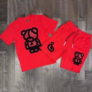 Men Hoodie and Shorts <b>Set</b> Slim Fit Style Solid Color Printing Long Sleeve Hoodie With Shorts <b>Set</b> - Product Image 5