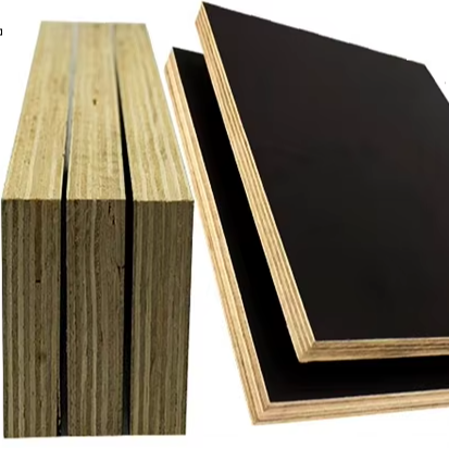 12~21mm Waterproof Black/Brown Film Faced Plywood for Construction Pine Core Melamine Glue Eco-Friendly E1 Formaldehyde