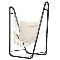 Support de chaise suspendue Mingchan avec cadre de sécurité anti-basculement, berceau portable pour jardin, patio, cour extérieure