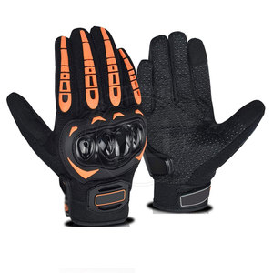 Équipement de protection extérieur, gants de moto en cuir souple, gants de moto à doigts entiers - Product Image 1
