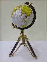 Table nautique Globe décoratif avec trépied support carte du monde Globe bureau rustique Vintage décor à la maison cadeaux