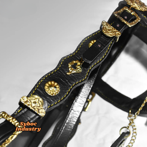 Brida de caballo Cuero Doma Nuevo estilo inglés Doma Brida Piel de vaca genuina Caballo Headstall Productos de cuero Premium para caballos - Product Image 3
