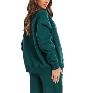 Ensemble de sweat à capuche d'hiver unisexe avec broderie, style vintage, polaire délavée à l'acide, deux pièces - Product Image 5