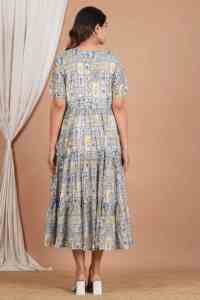 Vestido Largo de Maternidad de Algodón con Estampado Musulmán, Nuevo Estilo, con Acceso para Lactancia, para Mujeres Embarazadas, Ropa de Embarazo - Product Image 6