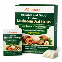 Complément alimentaire fiable et de qualité pour l'équilibre intestinal à base de champignons en bandes orales, favorise la défense antioxydante pour adultes