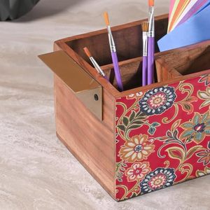 Porta Utensilios de Madera Impreso, Organizador Económico para Cucharas, Cucharones y Utensilios de Cocina, Porta Utensilios de Madera Decorativo Impreso - Product Image 4