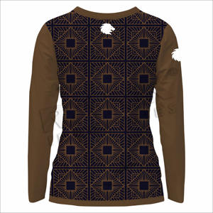 เสื้อแขนยาวสำหรับผู้หญิงเสื้อแขนยาวพิมพ์ลายซับลิเมชันโลโก้แบบใหม่ - Product Image 4