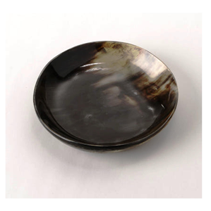 2 bols décoratifs en corne de buffle naturelle peints à la main, polis et sculptés, petits, de luxe, très vendus, pour le rasage et le service - Product Image 4