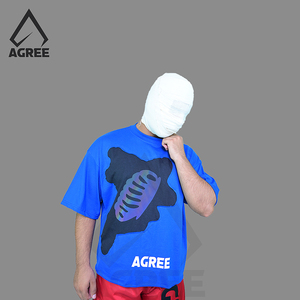 Camiseta de Algodón 100% para Hombre al por Mayor, Corte Regular Holgado, Ecológica, Casual, de Secado Rápido, Transpirable, con Cuello Redondo y Estampado Digital - Product Image 4