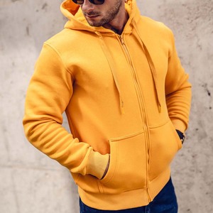 Custom <b>Mens</b> Zipper Hoodies Embroidered Printed Logo Blank Cotton <b>Zip</b> <b>up</b> Hoodies for Unisex - Product Image 3