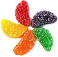 Bonbons gélifiés aux fruits personnalisés en gros, bonbons acidulés, sucrés et moelleux, emballage en vrac, halal, OEM, ODM, diverses saveurs de fruits