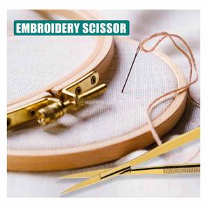 Ciseaux à sourcils et cils en acier inoxydable incurvés extra-affûtés personnalisés - Product Image 5