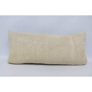 Bohème 16x36 pouces tissé laine oreiller plat décoratif coussin Vintage Floral feuille motif Portable literie pour décor de noël - Product Image 1