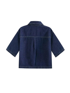 Mono vaquero de moda personalizado de alta calidad para mujer, 100% algodón de talla grande, pantalones Caro para mujer, conjunto vaquero profesional para mujer - Product Image 2