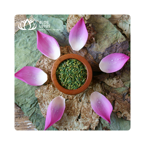 Té de hierbas de corazón de loto seco de Vietnam, bebida saludable Natural de Blue Lotus Farm, ayuda para dormir, alivio del estrés, desintoxicación - Product Image 1