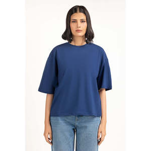 Women's Regular Fit Eco-Friendly Solid Jersey <b>Top</b> WM-KTP-SS25-121 Casual Comfortable Breathable Fashion Wear Soft Fabric OEM ODM - Product Image 3