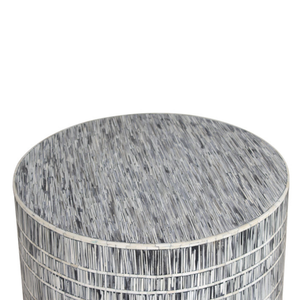 Mesa de centro multiusos Premium de color tira de incrustaciones de hueso minimalista de lujo hecha a mano muebles hechos a mano - Product Image 3