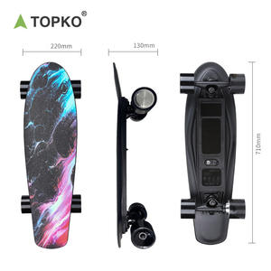 Planche à roulettes TOPKO en PP de haute qualité pour hommes et femmes, petite planche de poisson intégrée, planche à roulettes électrique à 4 roues - Product Image 3