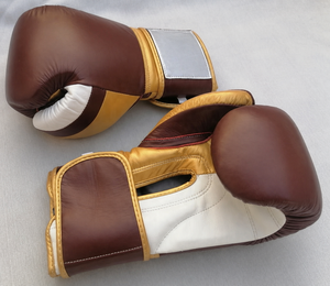Gants de boxe en cuir PU imperméable avec logo personnalisé pour l'entraînement au Muay Thai, 10 oz et 16 oz - Product Image 4