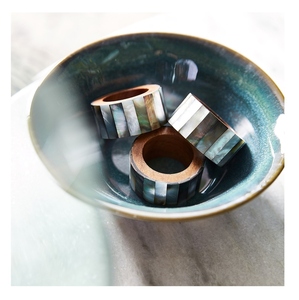 Servilletero de cuerno de vaca ecológico hecho a mano, accesorio de comedor rústico único, mesa de cuerno de búfalo, uso de fiesta, forma de anillo en stock - Product Image 6