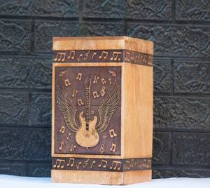 Urne de crémation en bois personnalisée pour boîte à cendres pour urne à cendres humaines pour maman et papa - Product Image 2