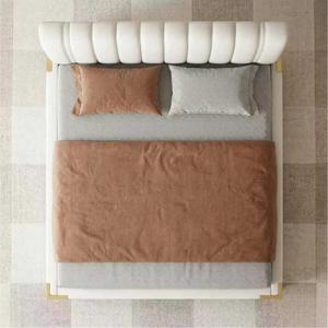 Base de Cama Tapizada de Lujo Estilo Crema Italiano con Almacenamiento Elevable por Gas, Perfil Bajo, Cama Doble para Dormitorio Principal, Muebles para Apartamento - Product Image 5