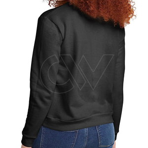 Venta al por mayor de alta calidad de las mujeres de cuello redondo sudadera de lana de las mujeres pulóver sudadera para las mujeres - Product Image 5